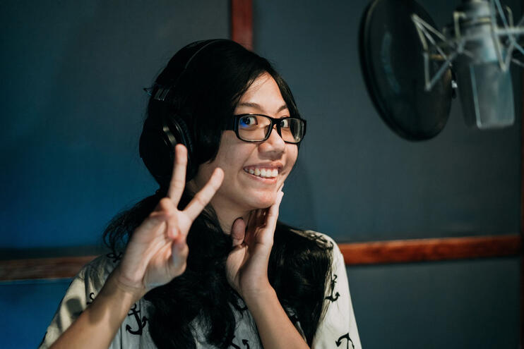 Fran Padilla Peace Sign Portrait by Mon Manalo Fran Padilla Peace Sign Portrait by Mon Manalo